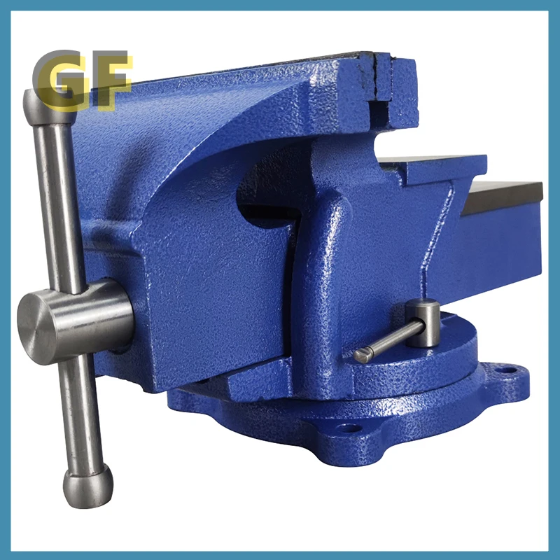 8" Heavy Duty Bench Vise Milling Clamp Grip Household Table Workbench Woodworking Vice Pliers 360 Degree Rotation 4