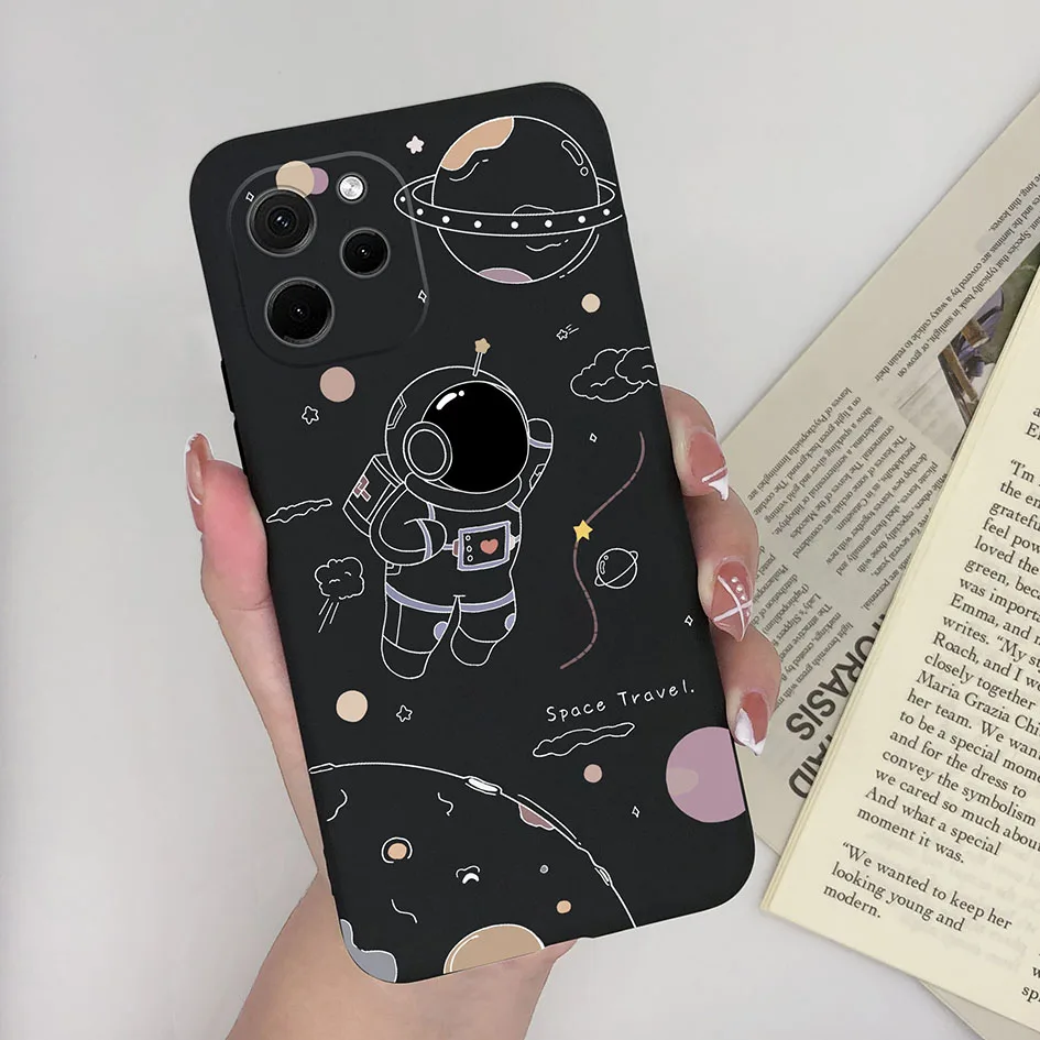 Cute Cartoon Dinosaur Bear Soft Silicone Case for Huawei Nova Y61 and Enjoy 50z