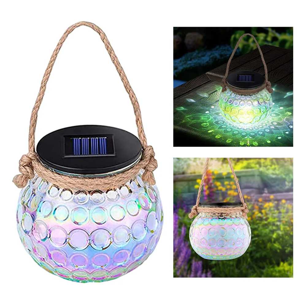 

Solar LED Lights Outdoor Waterproof Garden Lawn Lamp Landscape Lighting LED Crack Hanging Lamp For Patio Yard Driveway Lawn Path
