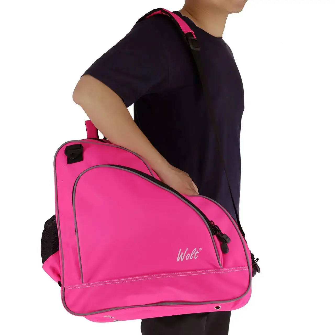 41*41*41cm 3 Layers Waterproof Roller Skates Carry Handbag Inline Skate Storage Bag for Adult Ice Skating Shoulder Backpack