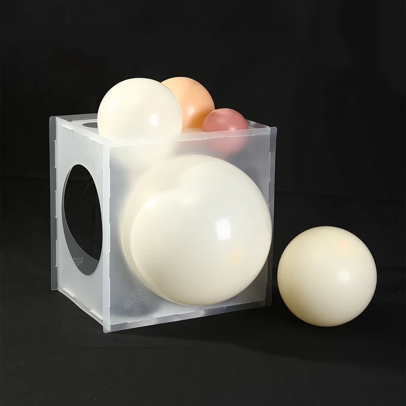 1 Satz 11 Löcher Plastik ballon Sizer Box, minimalist isches klares Ballon messwerk zeug für Party ballon dekoration, Party bevorzugung