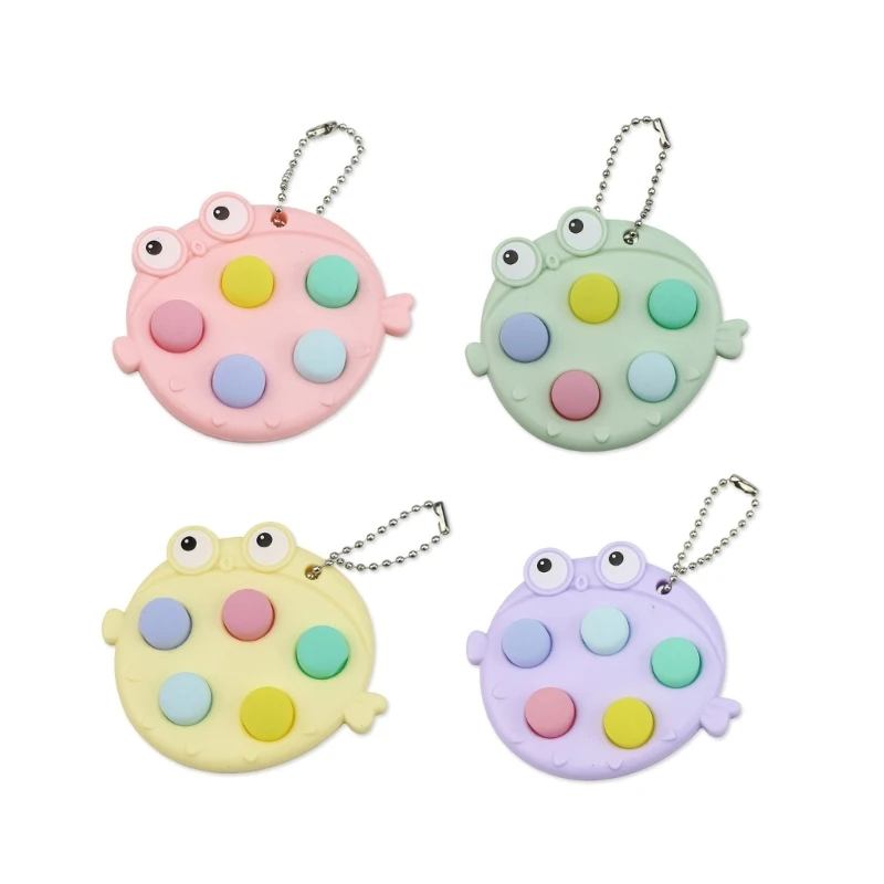 

Squeeze Toy Fish Keychain Bubble Pressing Mochi Toy for Kids Anxiety Reduce