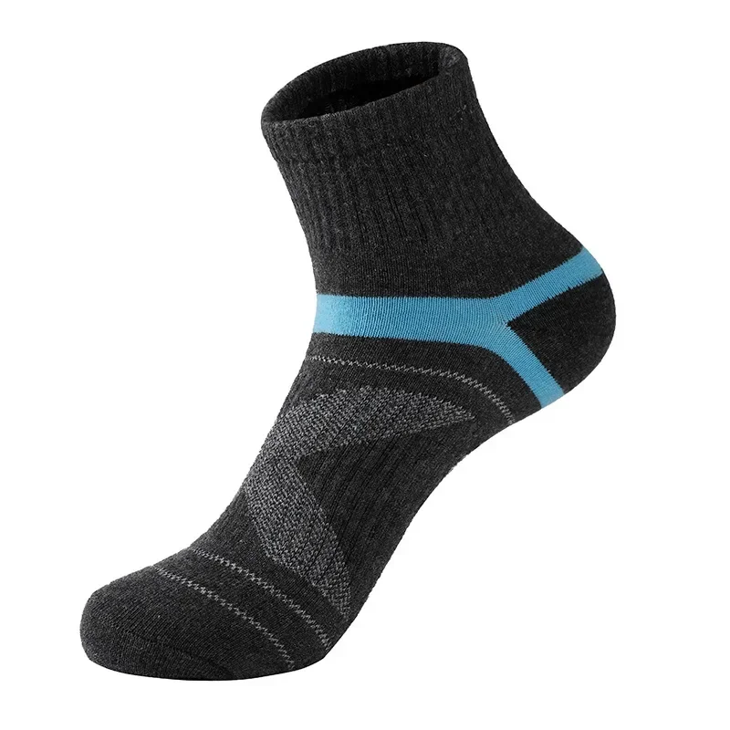1 Pairs Men's Running Socks Cotton Absorb Sweat
