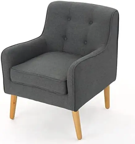 

Mid-Century Fabric Arm Chair, Charcoal