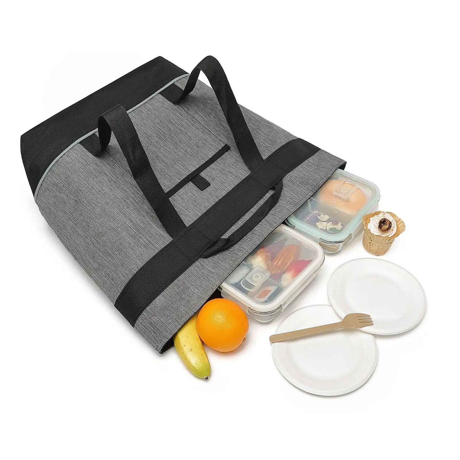 Insulated Cooler Bag Food Container with Strap Versatile Waterproof Lunch Cooler Tote Insulated Thermal Bag for Picnic Trips