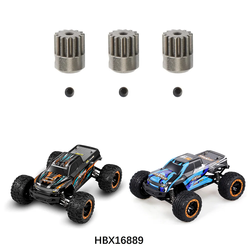 Metal Motor Gear Pinion Gear 14T for HBX 9 9A 16890 16890A SG1601 SG1602 RC Car Spare Parts 3Pcs