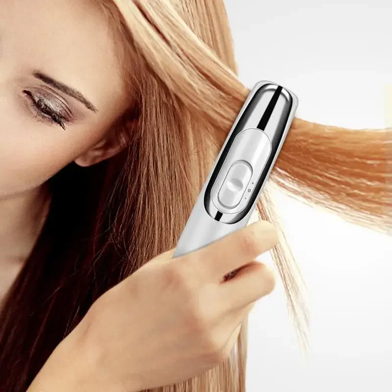 2 in1 Electric Hair Straightening Massage Comb Vibration LED Red Light Therapy Scalp Brush Hair Growth Body Massage Head Relieve 2