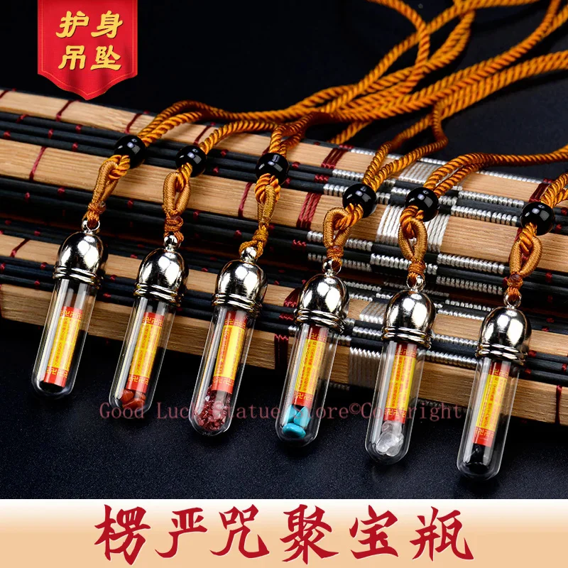 

5PCS GOOD Buddhist supplies Greco-Buddhist efficacious Mascot Buddhism Shurangama Mantra Pendant Amulet bless safety healthy