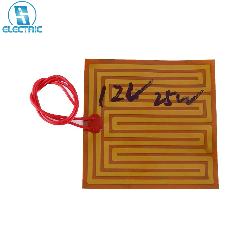 FilmHeaterPlateAdhesivePadPIHeatingElementsFilmRound12V25W