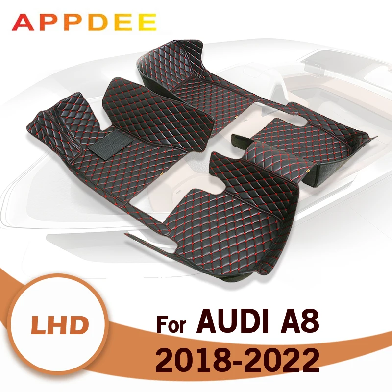 

APPDEE Car floor mats for AUDI A8/A8L（FIVE SEAT ）2018 2019 2020 2021 2022 Custom auto foot Pads automobile carpet cover