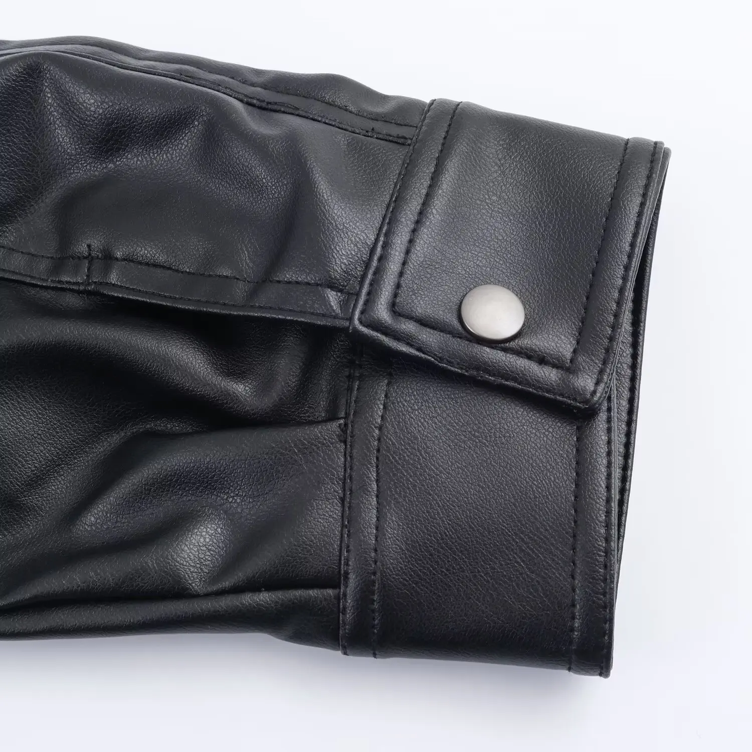 Women's Autumn Winter Removable Faux Fur Collar Leather Jacket Female With Large Pockets Zipper Style Casual Jacket Streetwear