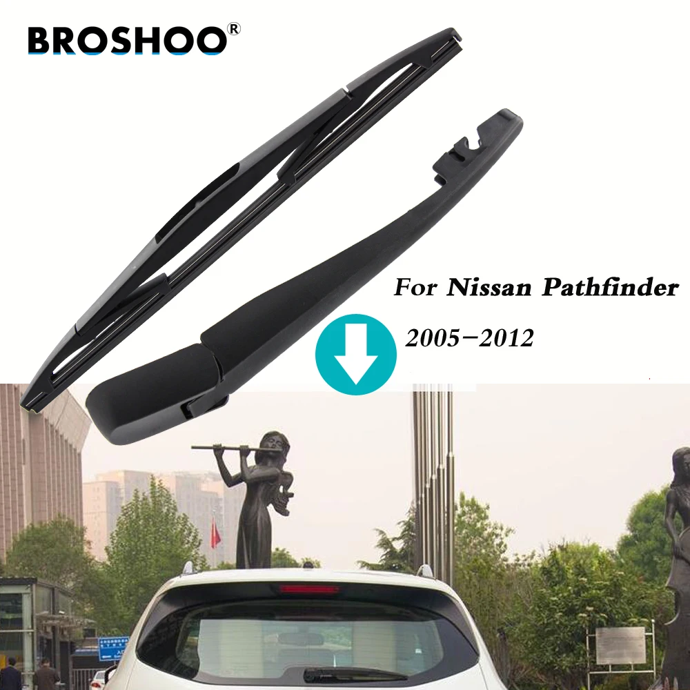 Фото BROSHOO задние щетки стеклоочистителя для Nissan Pathfinder хэтчбек (2005-2012)305 мм, авто Стайлинг лобового стекла №5