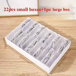 Sleek Cable Organizer Boxes for Home and Office Storage (23pcs)
