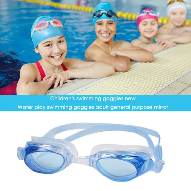 Anti Fog Waterproof Swimming Goggles Swiming Pool Swim Sport Water Glasses Eyewear with Bag Earplugs for Men Women Boys Girls 1