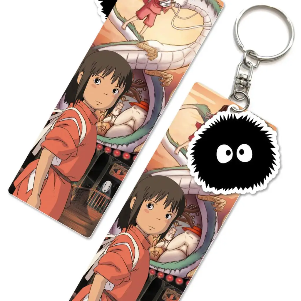 Cartoon Spirited Away Embroidered Keychain - KawaiiMerch.com