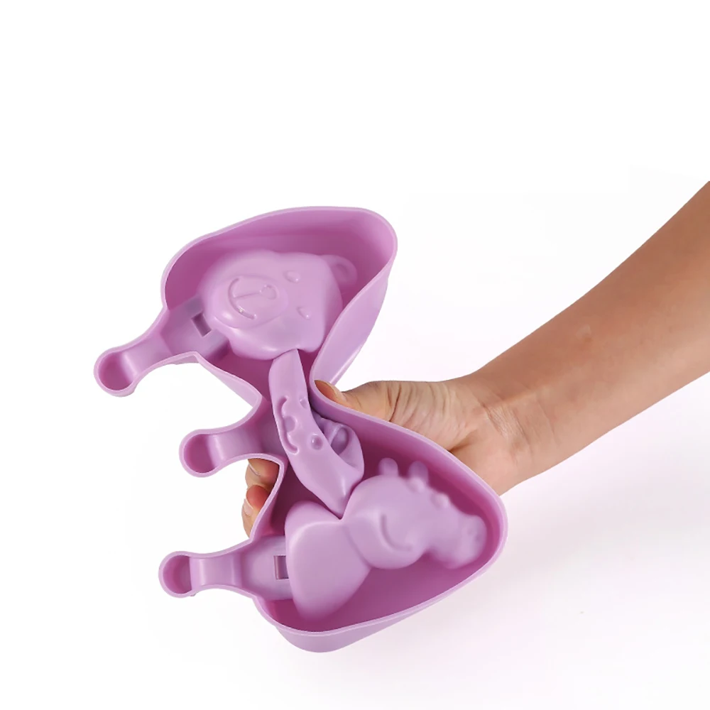 Silicone DIY Ice Cream Popsicle Maker with Lid