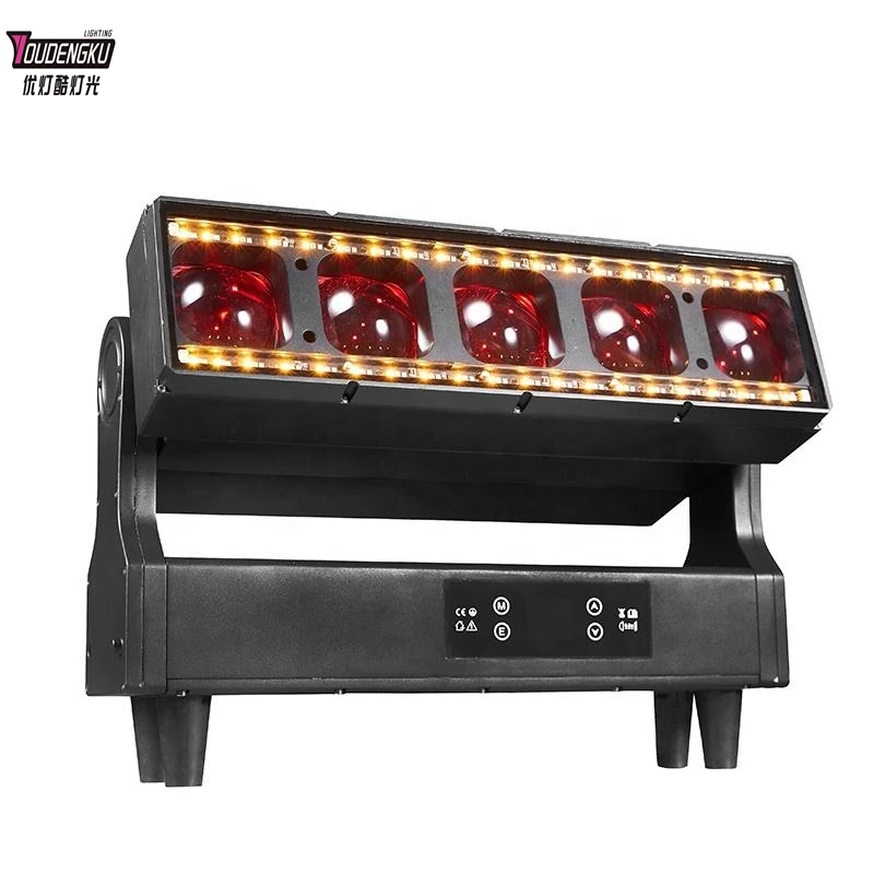 2 pieces P65 5*60W RGBW Led Moving Head bar Zoom Outdoor Wash Beam Dmx Show ligh