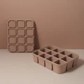 12 grid taupe