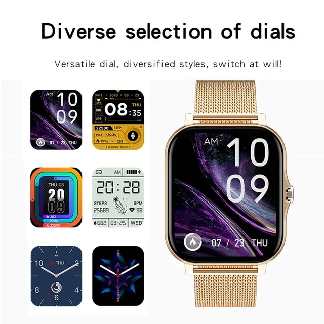 New Smart Watch Men Women Sports Fitness Watches Full Touch Screen Bluetooth Calls Digital Smartwatch Wristwatch For IOS Android 3