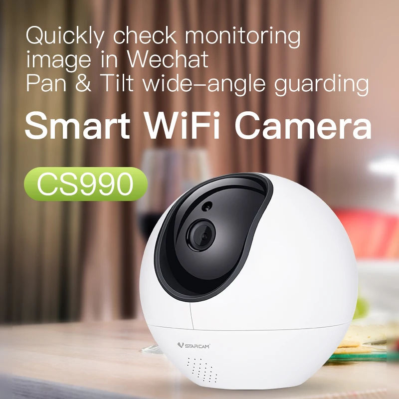 

Vstarcam CS990 2MP 1080P Wireless PTZ Wifi IP Camera AI Humanoid Detection Home Security CCTV Intercom Baby Monitor
