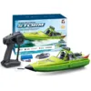 RC RTR Boat Lights Self Righting Jet Ship Toy 2.4G Radio control Racing Boat Toy for Kids Adults Outdoor Gift 3
