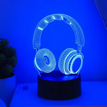 3D Headphones LED Night Light 1