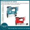 Cordless Electric Nail Gun Straight/N-shape Nails Nailing Machine with 32mm 50mm Nails Rechargeable Nailer For Ma kita Battery 5