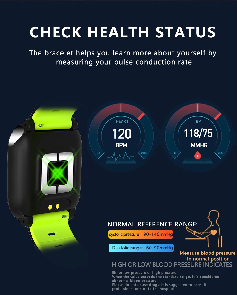 New F16 Smart Bracelet ECG+PPG Pedometer Alarm clock Smart Watch Men Heart Rate Blood Pressure Waterproof Smart Wristband/band