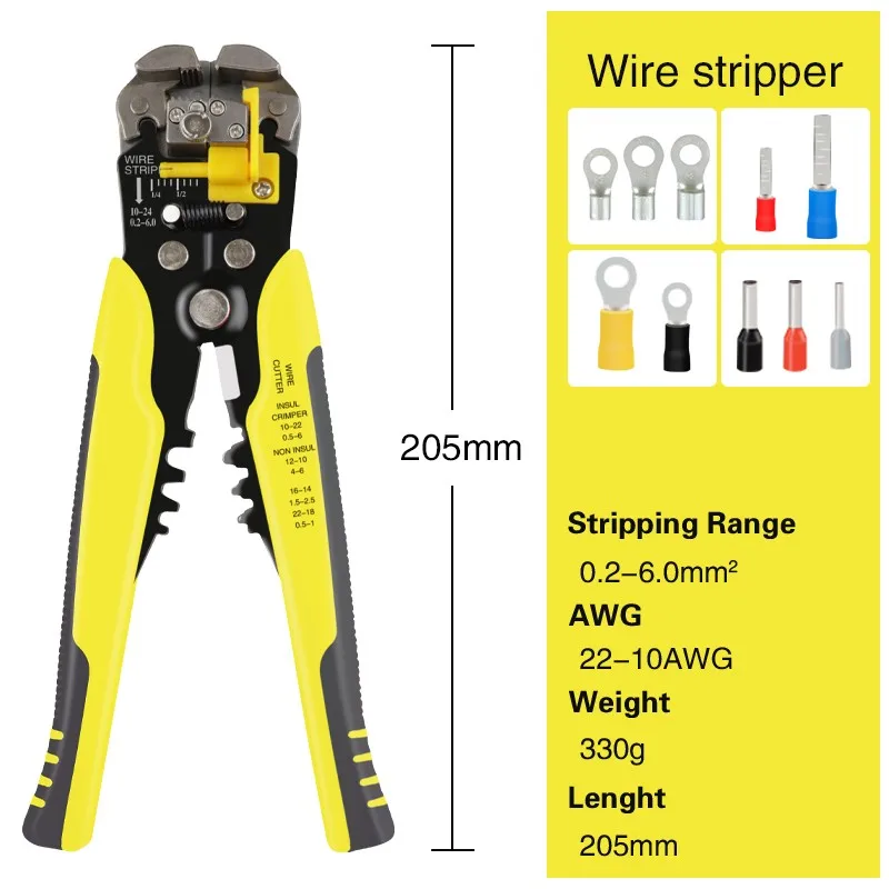 

Multifunctional Electrician Crimping Stripping Automatic Cable Wire Cutter Wire Professional Crimper Tools Plier Stripper Tool