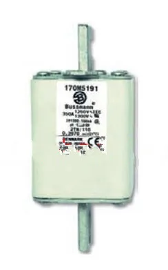 

Fuses: Bussmann 170M5188 250A 1250V / 170M5189 280A / 170M5190 315A / 170M5191 350A 1250V aR