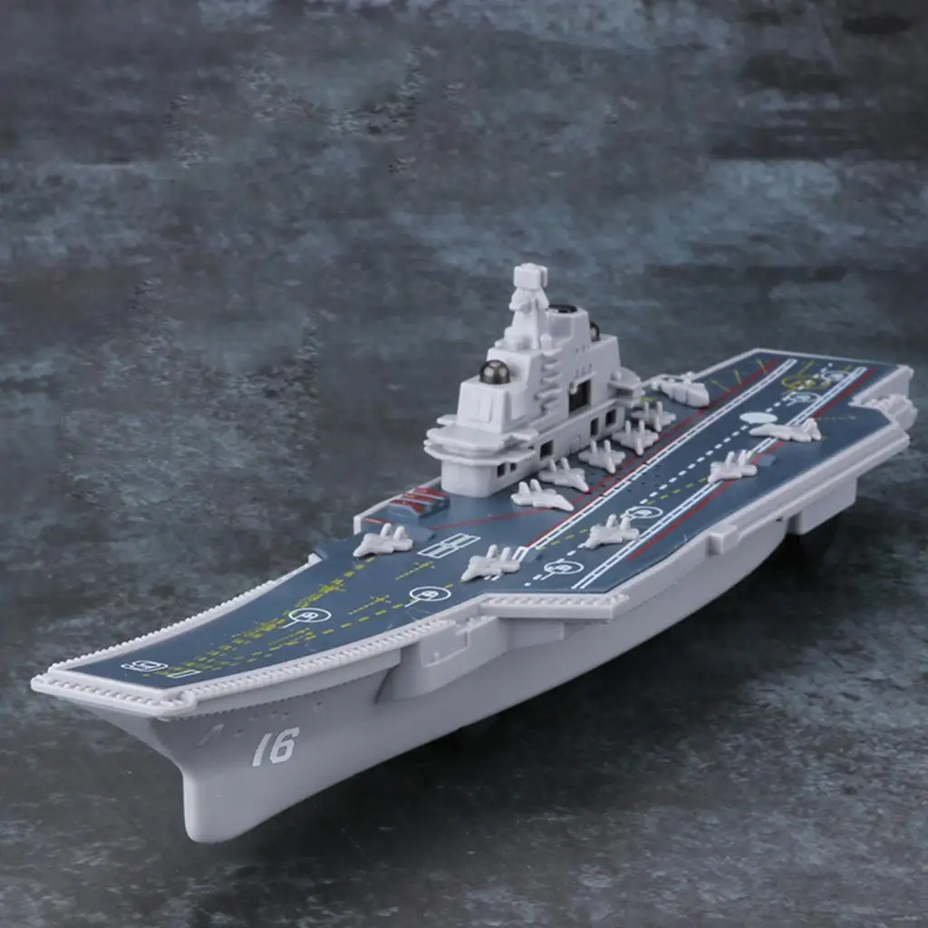New Inertial Aircraft Carrier Light Music Model Military Ship Simulation Military Ship Toy Kids Educational Toy Model