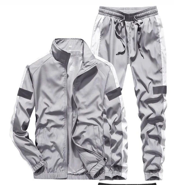 Conjunto de chaqueta reflectante para hombre y mujer, chaqueta y  pantalones, envío directo - AliExpress