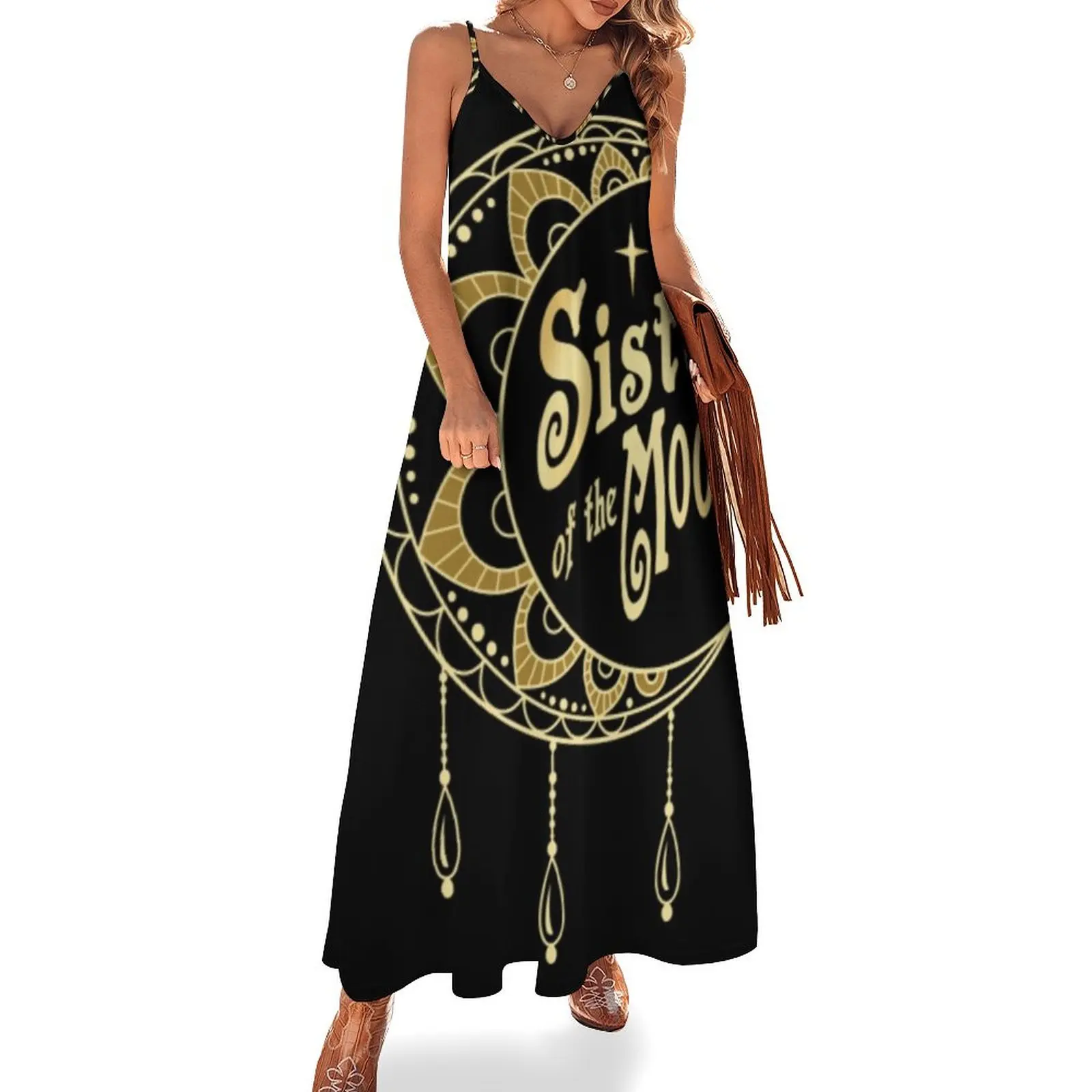 

Stevie Nicks Sister of the Moon Sleeveless Dress Woman clothing dresses with long sleeves Female clothing