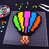4PCS 2.6mm/5mm Fuse Beads Transparent Extra large Square Pegboards Ironing Beads Boards DIY Material Template Melting Beads Pegb 5