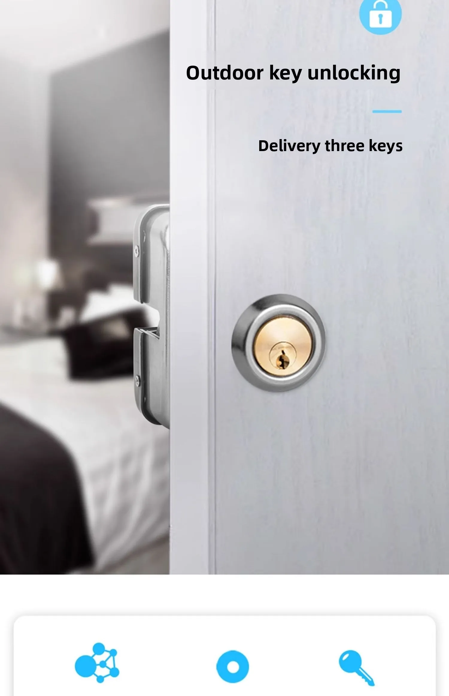 Intelligent Spiritual Lock Building Access Control Silent Electronic Control Loc