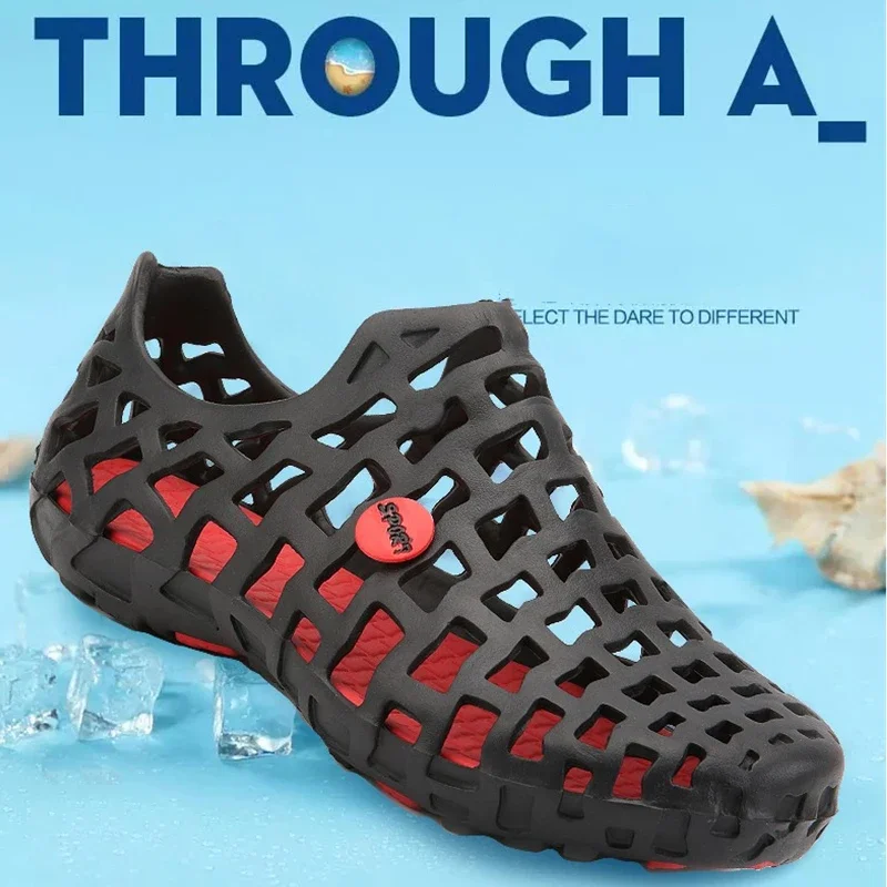 Water Shoes Summer Men Water Shoes Breathable Beach Sandals Upstream Women's Quick-drying Hollow Slippers Aqua