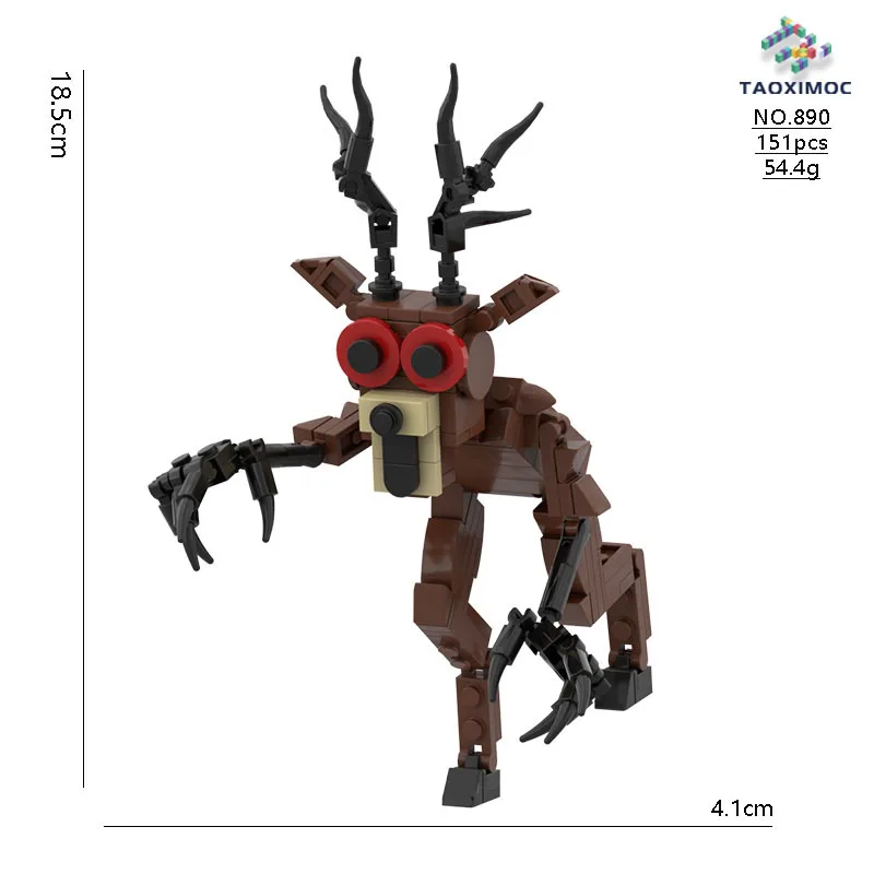 Hot Game IP 99 Nights in The Forest Bricks Toys Horror Deer