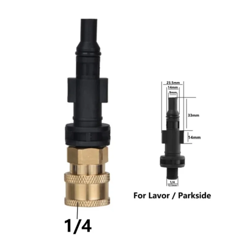 HeavyDuty Pressure Washer Quick Release Adapter 1/4" for AR Blue Karcher LAVOR Black & Decker Bosch Upgrade Your Experience