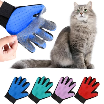 2025 New Pet Grooming Glove Gentle Efficient Pet Hair Remover Mitt Cat Accessories Glove for Dogs Cats Products Cat Supplies