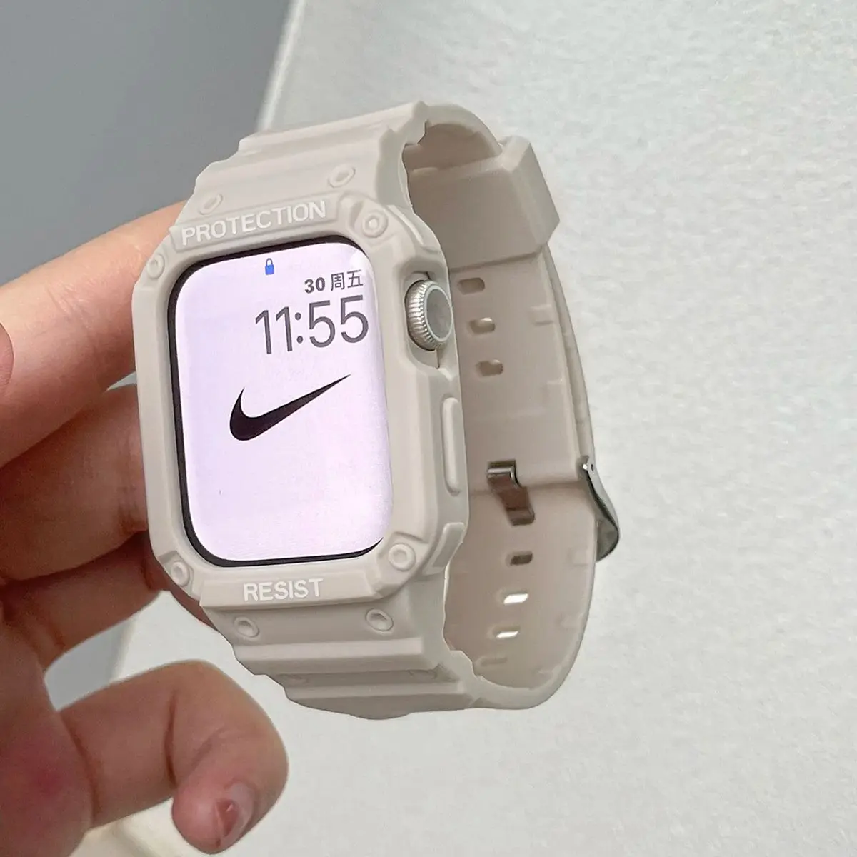 Transparent Silicone Armor Sport Band Case