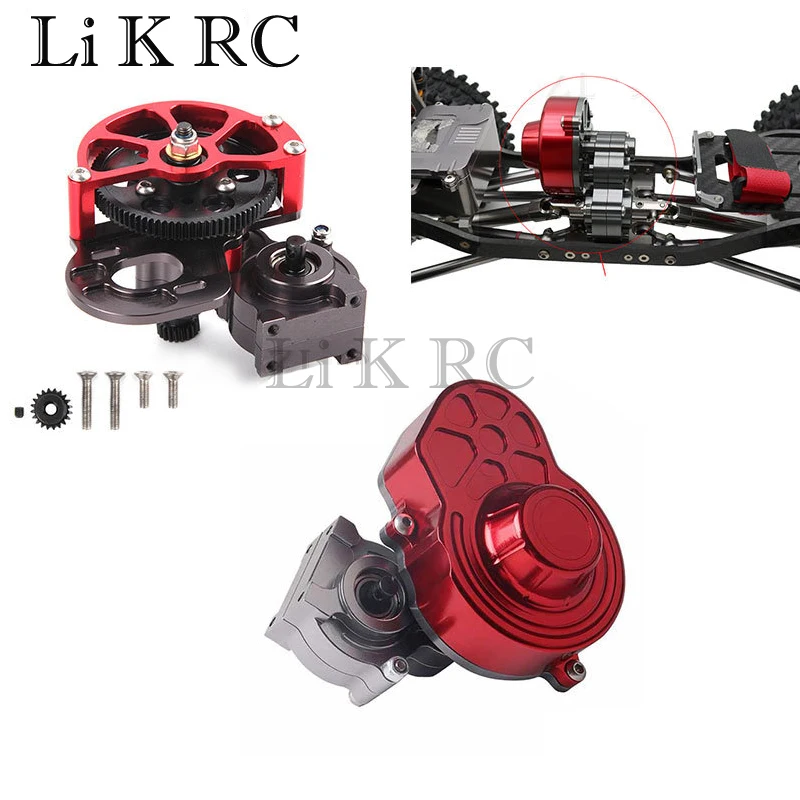 

Complete Metal SCX10 Gearbox Transmission Box with Gear for 1/10 RC Crawler Axial SCX10 Upgrade RC Car Parts