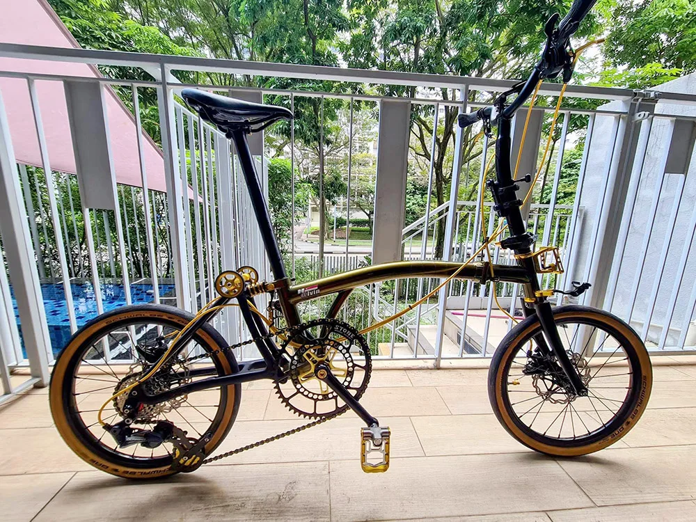 litepro 16インチ 折りたたみ自転車 ブロンプトン風