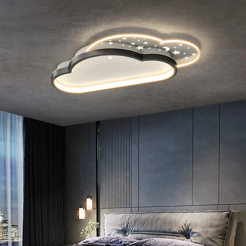 

Bedroom Cloud Metal Ceiling Lamp Modern Acrylic Starry Led Dimmable Ceiling Lights Indoor Lighting Lustre Mount Lamp Fixtures