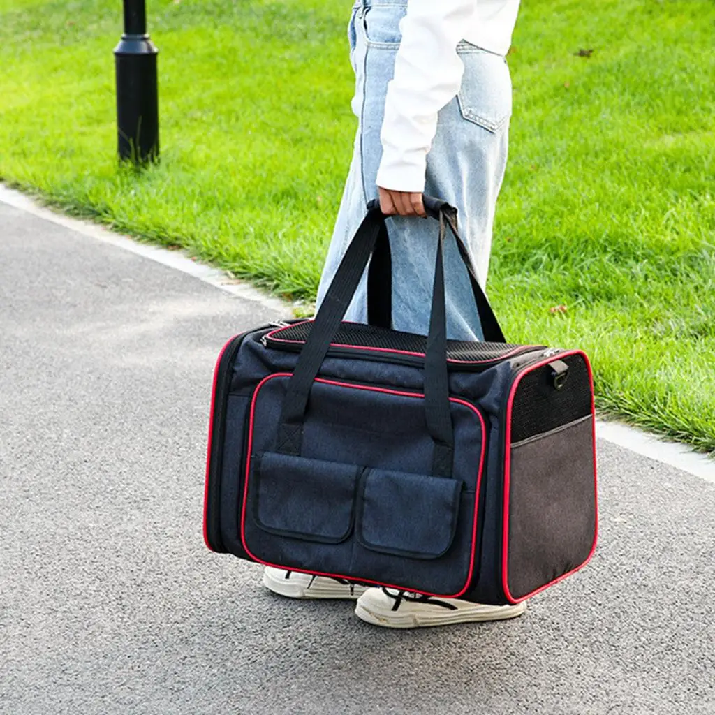 Title 8, Pet Carrier Bags Folding Expandable Handbag Oxf...