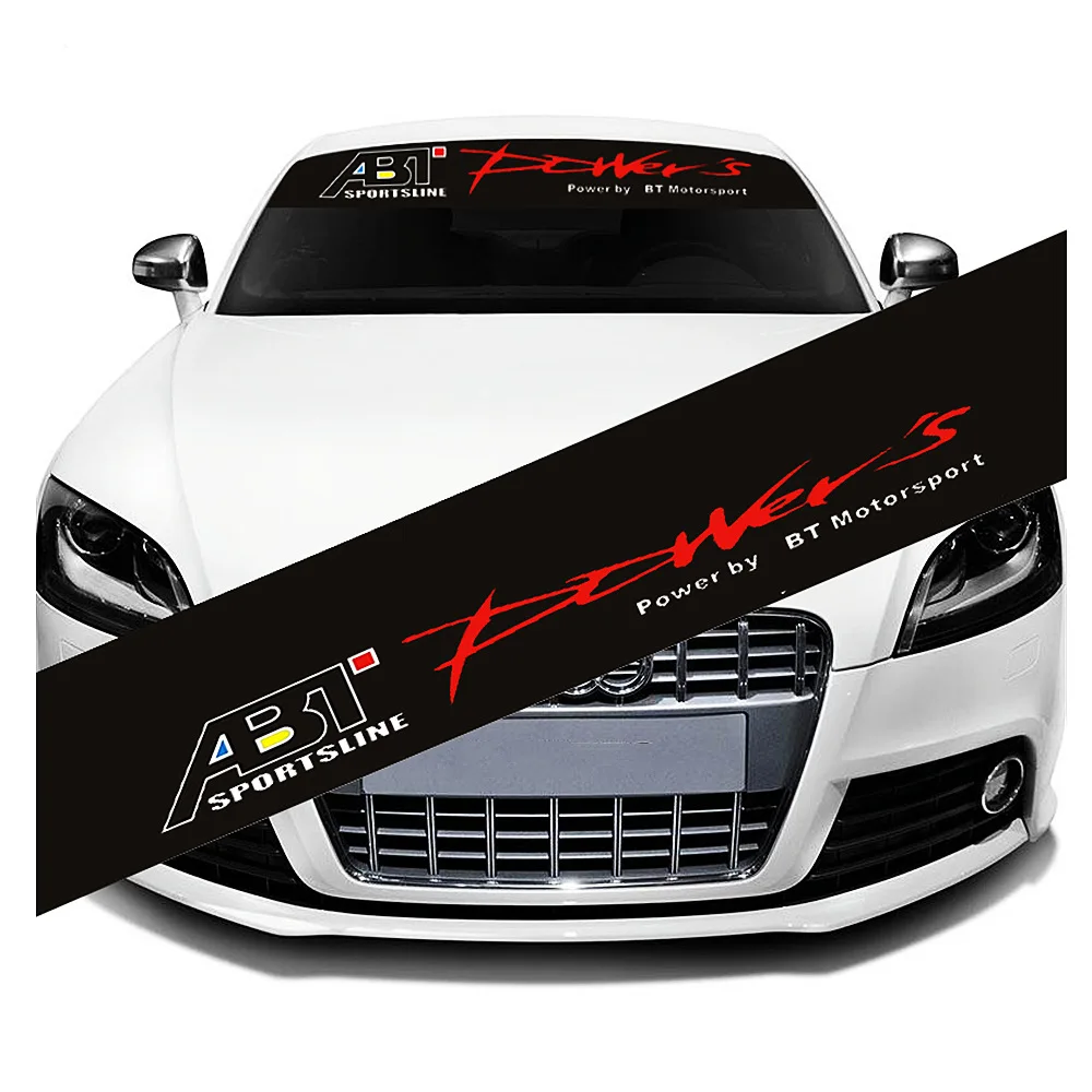 

Cayears ABT Power By Motorsport Sportsline, гоночные Переводные картинки, Спортивная наклейка на заднее переднее ветровое стекло, подходит для VW S4 S6 S7 A8 R8 RS