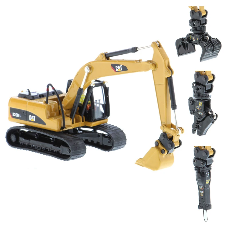 1-87-dm-85652-cat-320d-l-hydraulic-excavator-excavator-model-engineering-vehicle