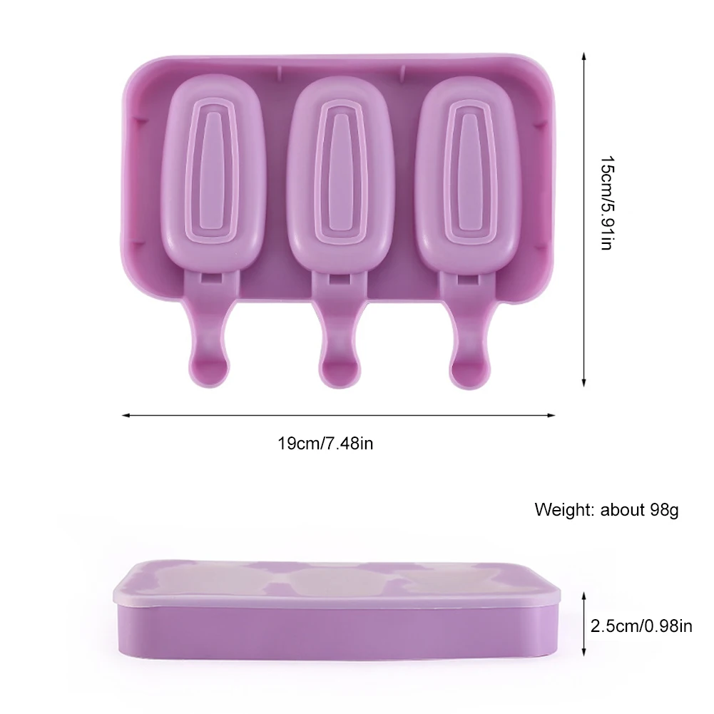 Szilikon Tükörlap Tejszín Penészfolt DIY chokers Utóétel popsicle moulds Asztallap Tükörlap Harmadik hatvány készítő homemade szerszámok konyhai gadgets accessor