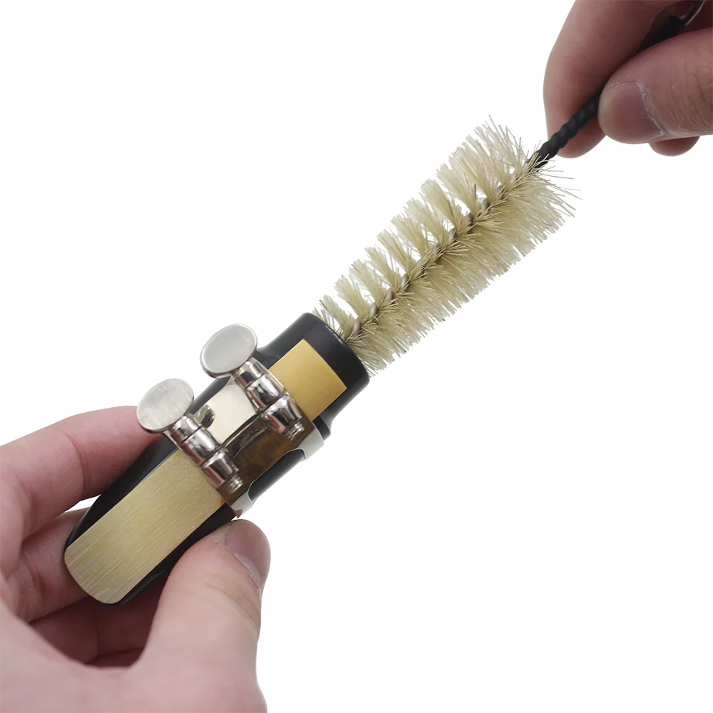 Saxophone Cleaning Kit Care Repair Tools Cleaning Cloths + Mouthpiece Brush Parts Woodwind Instrument Accessories