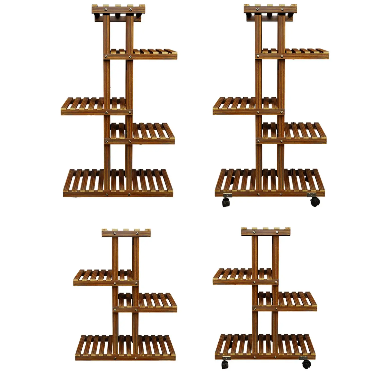 Plant Stand Decorative Versatile Heavy Duty Ornament Flower Pot Holder Stand Planter Rack Display Shelves for Balcony Outdoor