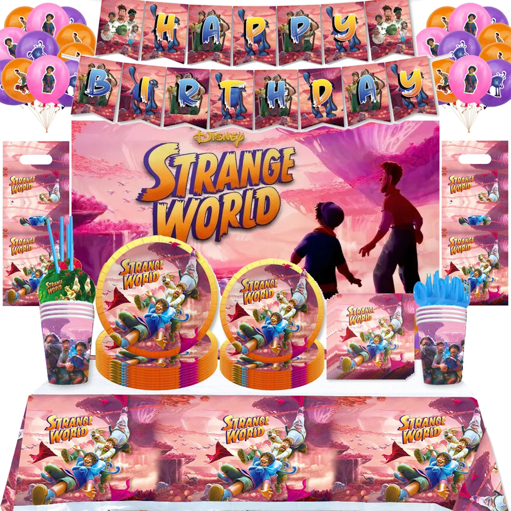 Bizarre World Birthday Party Disposable Tableware Set Paper Plate Paper